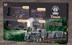 TRAIN RÉTRO CLASSIQUE ÉLECTRIQUE AVEC FUMÉE, LUMIÈRE ET SON - TRANSPORT CHOOCHOO